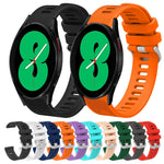 20mm Twill Solid Color Silicone Watch Band, For Samsung Galaxy Watch4 44mm, For Samsung Galaxy Watch4 Classic 46mm, For Samsung Galaxy Watch4 Classic 42mm, For Samsung Galaxy Watch Active 2