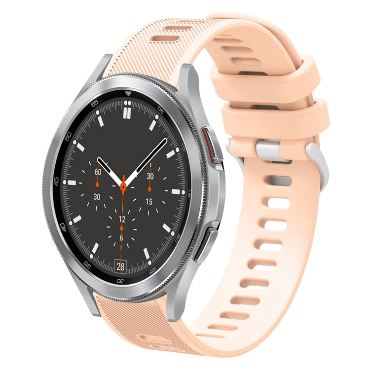 20mm Twill Solid Color Silicone Watch Band, For Samsung Galaxy Watch4 44mm, For Samsung Galaxy Watch4 Classic 46mm, For Samsung Galaxy Watch4 Classic 42mm, For Samsung Galaxy Watch Active 2