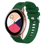 20mm Twill Solid Color Silicone Watch Band, For Samsung Galaxy Watch4 44mm, For Samsung Galaxy Watch4 Classic 46mm, For Samsung Galaxy Watch4 Classic 42mm, For Samsung Galaxy Watch Active 2