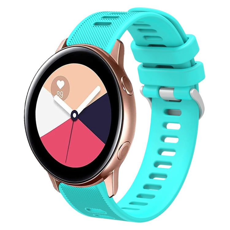 20mm Twill Solid Color Silicone Watch Band, For Samsung Galaxy Watch4 44mm, For Samsung Galaxy Watch4 Classic 46mm, For Samsung Galaxy Watch4 Classic 42mm, For Samsung Galaxy Watch Active 2