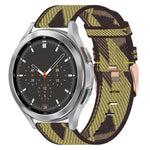 20mm Nylon Woven Watch Band, For Samsung Galaxy Watch5 40mm, For Samsung Galaxy Watch5 44mm, For Samsung Galaxy Watch5 Pro 45mm, For Samsung Galaxy Watch4 40mm, For Samsung Galaxy Watch4 44mm, For Samsung Galaxy Watch4 Classic 46mm
