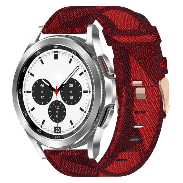 20mm Nylon Woven Watch Band, For Samsung Galaxy Watch4 Classic 42mm, For Samsung Galaxy Watch Active 2
