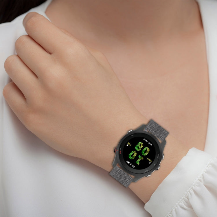 20mm Nylon Woven Watch Band, For Samsung Galaxy Watch4 Classic 42mm, For Samsung Galaxy Watch Active 2