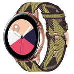 20mm Nylon Woven Watch Band, For Samsung Galaxy Watch4 Classic 42mm, For Samsung Galaxy Watch Active 2