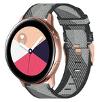 20mm Nylon Woven Watch Band, For Samsung Galaxy Watch4 Classic 42mm, For Samsung Galaxy Watch Active 2