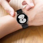 20mm Butterfly Buckle Solid Color Silicone Watch Band, For Samsung Galaxy Watch 4 44mm, For Samsung Galaxy Watch 4 Classic 46mm, For Samsung Galaxy Watch 4 Classic 42mm, For Samsung Galaxy Watch Active 2