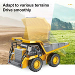 MoFun 1048 2.4G remote control nine-channel cargo construction vehicle 1:24 multi-function mining truck dumper, 1048