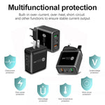 شاحن متعدد المنافذ USB بقدرة 45W PD3.0 + 2 × QC3.0 مع كابل Type-C إلى Type-C، قابس UK، قابس UK + كابل Type-C إلى Type-C