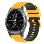20mm Checkered Two-Color Silicone Watch Band, For Samsung Gear Sport, For Samsung Gear S2 Classic