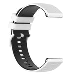 22mm Checkered Two-Color Silicone Watch Band, For Samsung Galaxy Watch3 45mm, For Samsung Galaxy Watch 46mm, For Samsung Gear S3 Classic, For Samsung Gear S3 Frontier