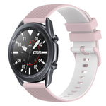 22mm Checkered Two-Color Silicone Watch Band, For Samsung Galaxy Watch3 45mm, For Samsung Galaxy Watch 46mm, For Samsung Gear S3 Classic, For Samsung Gear S3 Frontier