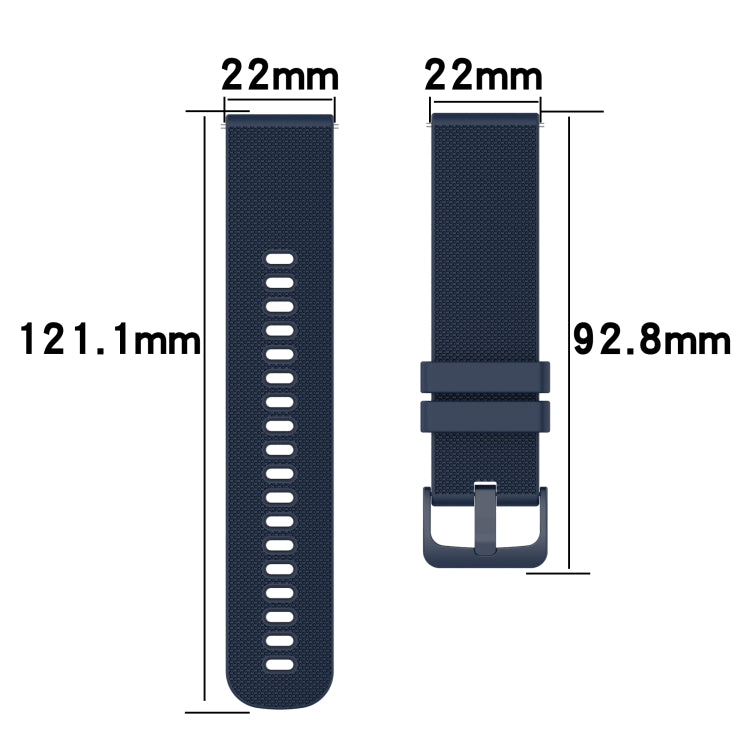 22mm Checkered Two-Color Silicone Watch Band, For Samsung Galaxy Watch3 45mm, For Samsung Galaxy Watch 46mm, For Samsung Gear S3 Classic, For Samsung Gear S3 Frontier