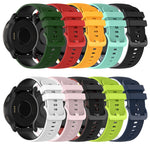 22mm Checkered Two-Color Silicone Watch Band, For Amazfit 2 Stratos