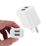 Mini Dual Port USB Charger with USB to Micro USB Data Cable, AU Plug, AU Plug + Micro USB Cable