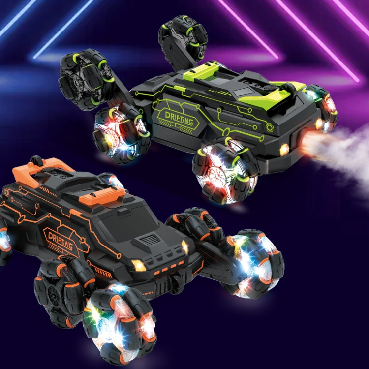 Voiture télécommandée MoFun JC03 2.4G à six roues motrices avec bras oscillant à 360° sans angle mort et fonction drift spray, MoFun JC03 (Vert)