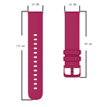 20mm Solid Color Soft Silicone Watch Band, For Garmin Forerunner 645 Music