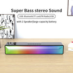 مكبر صوت شريط صوت هاي فاي AEC BT601 مع إضاءة RGB، مسرح منزلي، BT601