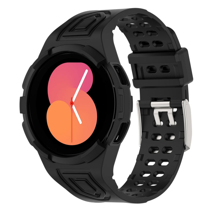 Armor Integrated TPU Double-Pin Buckle Smart Watch Band, For Samsung Galaxy Watch5 40mm, For Samsung Galaxy Watch5 44mm, For Samsung Galaxy Watch4 44mm