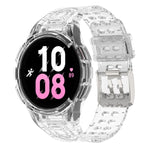 Armor Integrated TPU Double-Pin Buckle Smart Watch Band, For Samsung Galaxy Watch5 40mm, For Samsung Galaxy Watch5 44mm, For Samsung Galaxy Watch4 44mm