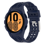 Armor Integrated TPU Double-Pin Buckle Smart Watch Band, For Samsung Galaxy Watch5 40mm, For Samsung Galaxy Watch5 44mm, For Samsung Galaxy Watch4 44mm