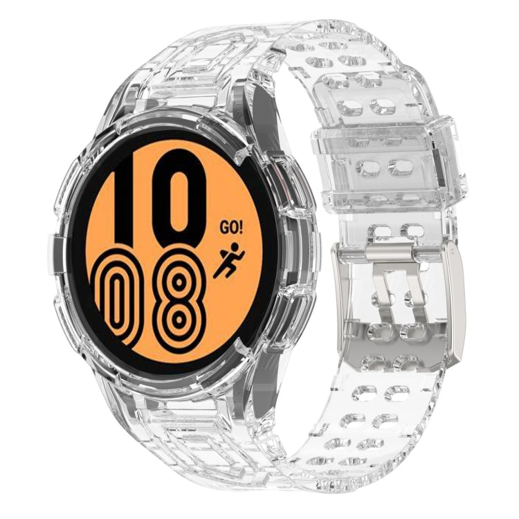 Armor Integrated TPU Double-Pin Buckle Smart Watch Band, For Samsung Galaxy Watch5 40mm, For Samsung Galaxy Watch5 44mm, For Samsung Galaxy Watch4 44mm