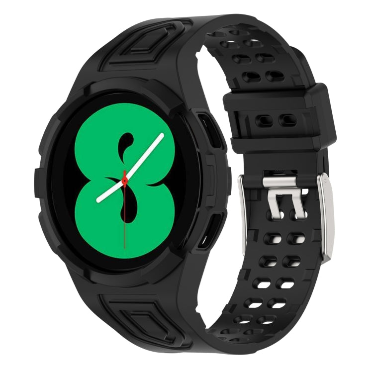 Armor Integrated TPU Double-Pin Buckle Smart Watch Band, For Samsung Galaxy Watch4 40mm, For Samsung Galaxy Watch4 Classic 46mm