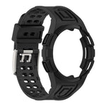 Armor Integrated TPU Double-Pin Buckle Smart Watch Band, For Samsung Galaxy Watch4 40mm, For Samsung Galaxy Watch4 Classic 46mm