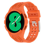 Armor Integrated TPU Double-Pin Buckle Smart Watch Band, For Samsung Galaxy Watch4 40mm, For Samsung Galaxy Watch4 Classic 46mm