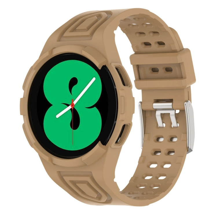 Armor Integrated TPU Double-Pin Buckle Smart Watch Band, For Samsung Galaxy Watch4 40mm, For Samsung Galaxy Watch4 Classic 46mm