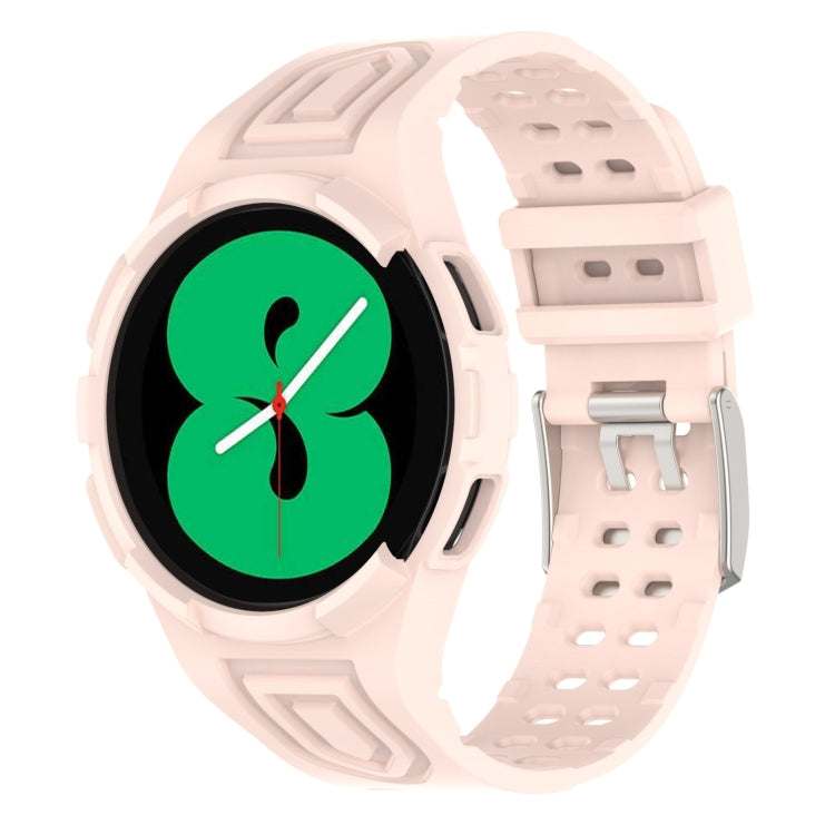 Armor Integrated TPU Double-Pin Buckle Smart Watch Band, For Samsung Galaxy Watch4 40mm, For Samsung Galaxy Watch4 Classic 46mm