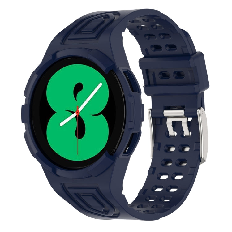 Armor Integrated TPU Double-Pin Buckle Smart Watch Band, For Samsung Galaxy Watch4 40mm, For Samsung Galaxy Watch4 Classic 46mm