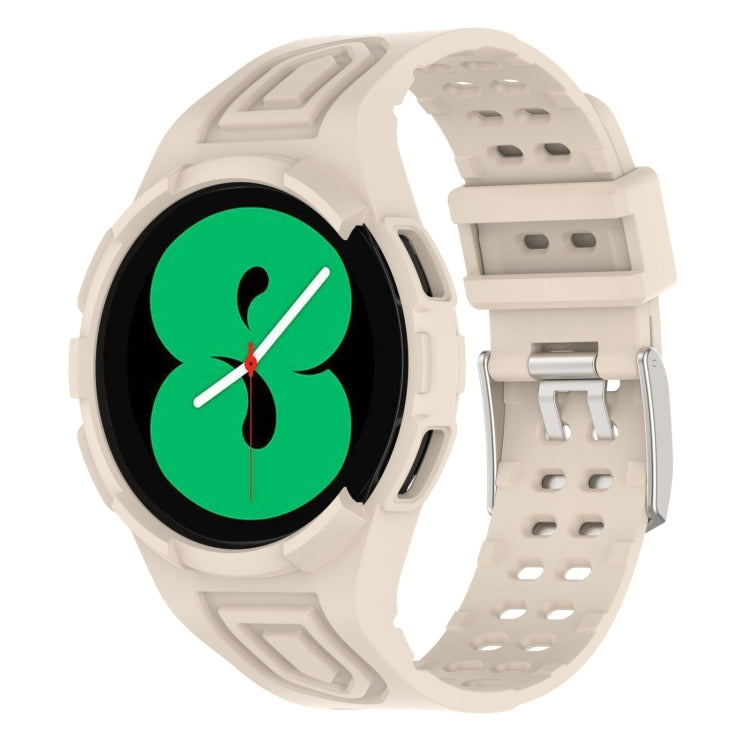 Armor Integrated TPU Double-Pin Buckle Smart Watch Band, For Samsung Galaxy Watch4 40mm, For Samsung Galaxy Watch4 Classic 46mm