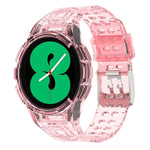 Armor Integrated TPU Double-Pin Buckle Smart Watch Band, For Samsung Galaxy Watch4 40mm, For Samsung Galaxy Watch4 Classic 46mm