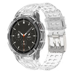 Armor Integrated TPU Double-Pin Buckle Smart Watch Band, For Samsung Galaxy Watch4 40mm, For Samsung Galaxy Watch4 Classic 46mm