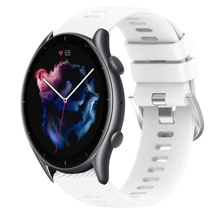 22mm Solid Color Soft Silicone Watch Band, For Amazfit GTR 3, For Amazfit GTR 3 Pro, For Amazfit GTR 2e, For Amazfit GTR 2