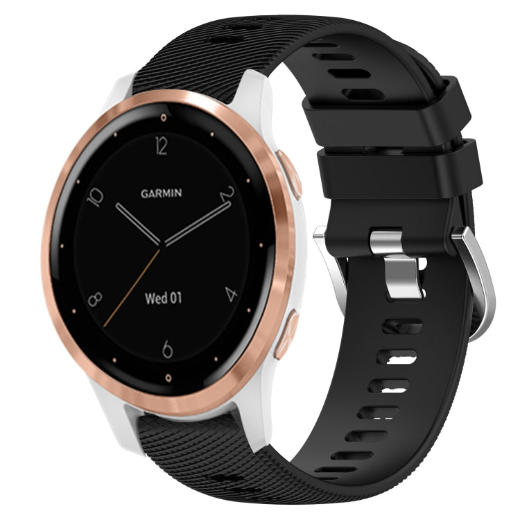 18mm Solid Color Silicone Watch Band, For Garminmove3S, For GarminActive S