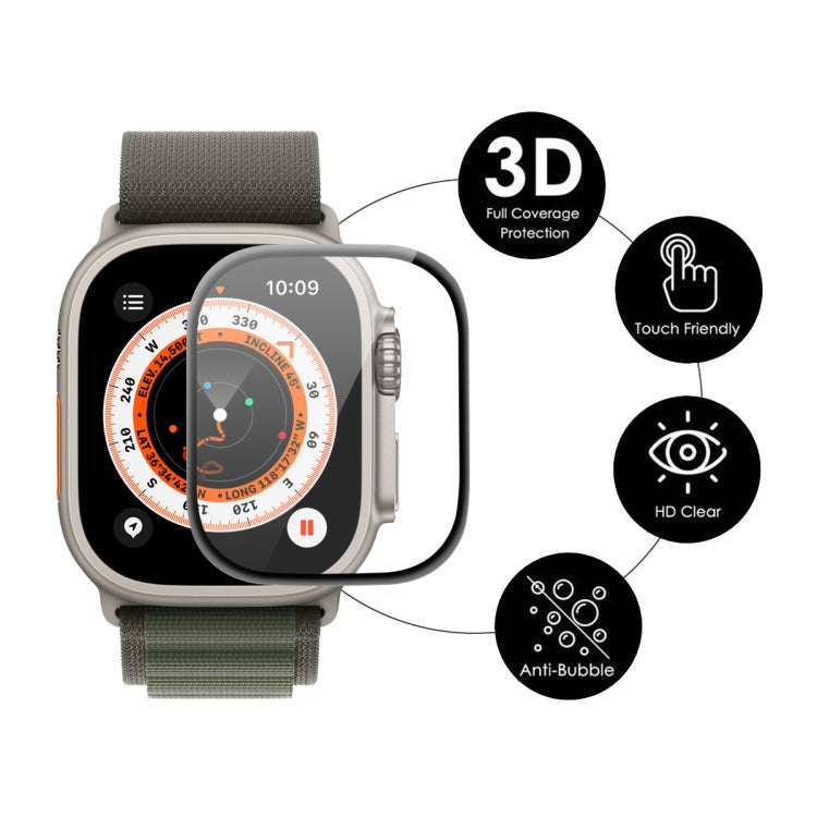 ENKAY 3D Soft PC Edge PMMA Screen Film For Apple Watch Ultra / Ultra 2 / Ultra 3 49mm, 1 PCS, 2 PCS, 5 PCS, 10 PCS