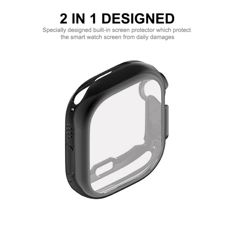 ENKAY Transparent TPU Case with Screen Film For Apple Watch Ultra 3 / 2 / 1 49mm