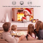 كابل محول 2 متر 1080P من 8 دبابيس إلى HDMI، متوافق مع محول iPhone إلى HDMI، 8 دبابيس