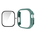 For Apple Watch Ultra 3 / 2 / 1 49mm ENKAY 2 in 1 PC Case + Full Coverage 9H Tempered Glass Film