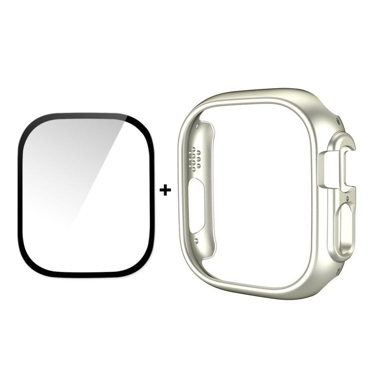 For Apple Watch Ultra 3 / 2 / 1 49mm ENKAY 2 in 1 PC Case + Full Coverage 9H Tempered Glass Film