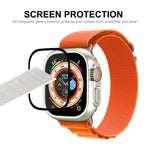 For Apple Watch Ultra 3 / 2 / 1 49mm ENKAY 2 in 1 PC Case + Full Coverage 9H Tempered Glass Film