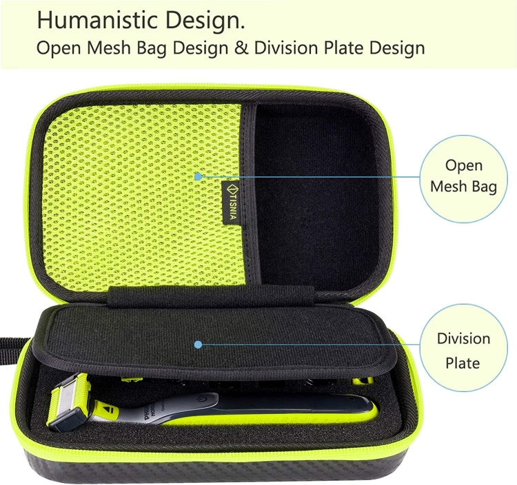 Razor EVA PU Box Travel Storage Bag For Philips QP2520 / QP2530 / QP2620 / QP2630 Shaver, For Philips QP2520