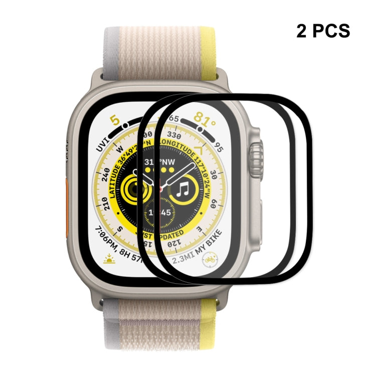 For Apple Watch Ultra 1 / 2 / 3 49mm ENKAY 9H Full Cover Tempered Glass Watch Film, 1pcs, 2pcs, 5pcs, 10pcs