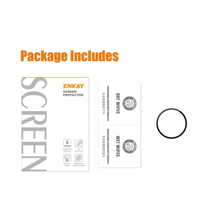 For Samsung Galaxy Watch5 40mm ENKAY 9H Full Cover Tempered Glass Watch Film, 1 PCS, 2 PCS, 5 PCS, 10 PCS