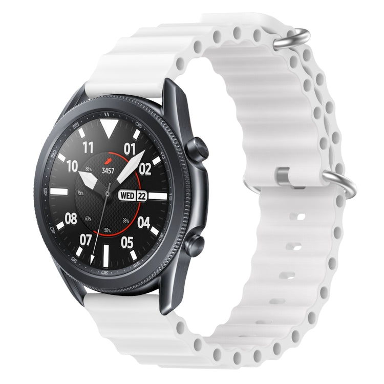 22mm Ocean Style Silicone Solid Color Watch Band, For Samsung Galaxy Watch3 45mm, For Samsung Galaxy Watch 46mm, For Samsung Gear S3 Classic, For Samsung Gear S3 Frontier