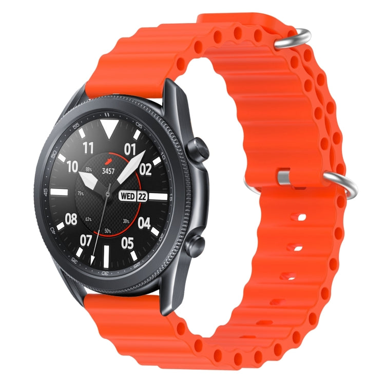 22mm Ocean Style Silicone Solid Color Watch Band, For Samsung Galaxy Watch3 45mm, For Samsung Galaxy Watch 46mm, For Samsung Gear S3 Classic, For Samsung Gear S3 Frontier