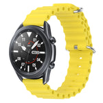 22mm Ocean Style Silicone Solid Color Watch Band, For Samsung Galaxy Watch3 45mm, For Samsung Galaxy Watch 46mm, For Samsung Gear S3 Classic, For Samsung Gear S3 Frontier