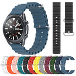 22mm Ocean Style Silicone Solid Color Watch Band, For Samsung Galaxy Watch3 45mm, For Samsung Galaxy Watch 46mm, For Samsung Gear S3 Classic, For Samsung Gear S3 Frontier