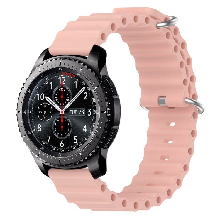 22mm Ocean Style Silicone Solid Color Watch Band, For Samsung Galaxy Watch3 45mm, For Samsung Galaxy Watch 46mm, For Samsung Gear S3 Classic, For Samsung Gear S3 Frontier